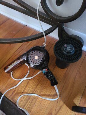 VTG Windmere THE BOSS 1250 Hair Dryer & Curl Master Mini Diffuser Works Great